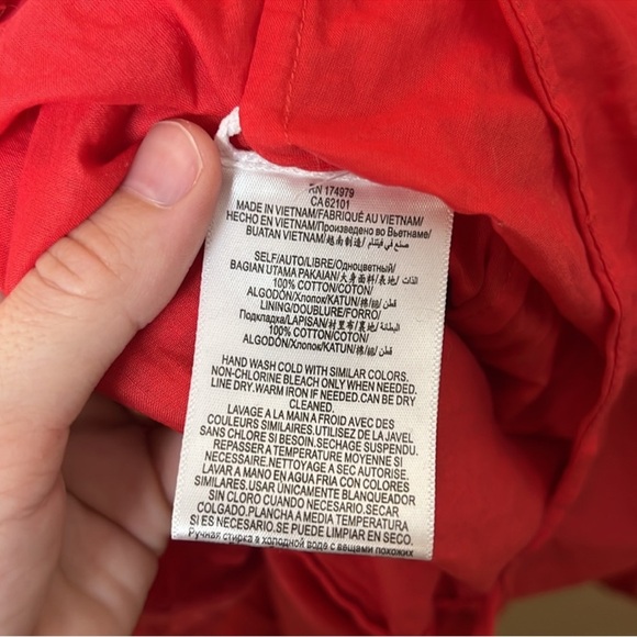 BCBGMaxAzria Eyelet Embroidery Cotton Dress M Rococo Red.  Fit and Flare - Picture 10 of 12